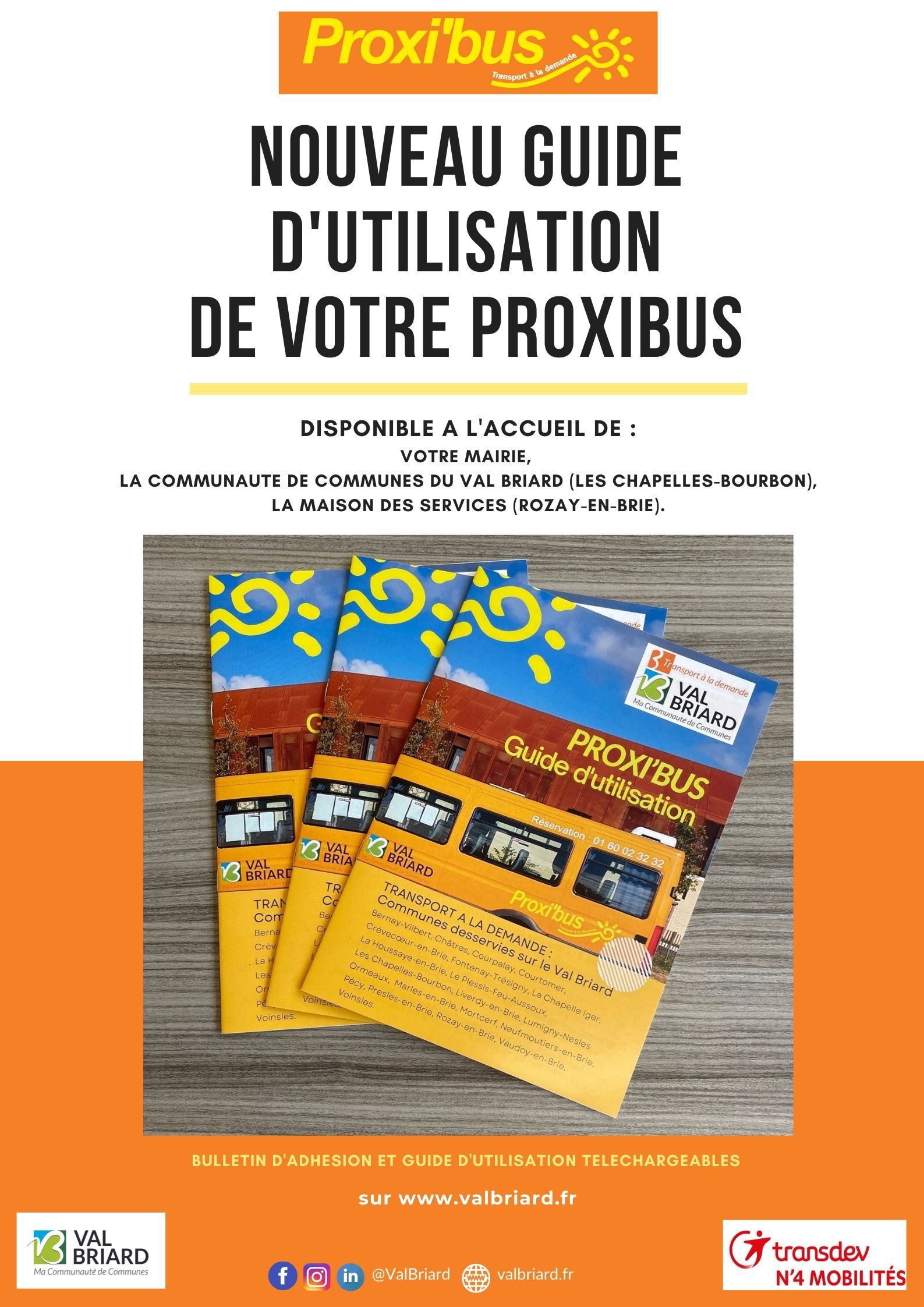 Affiche promo guide Proxibus