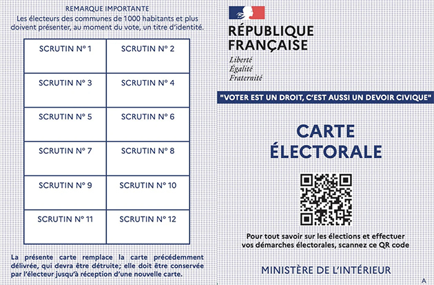 CARTE ELECTORALE