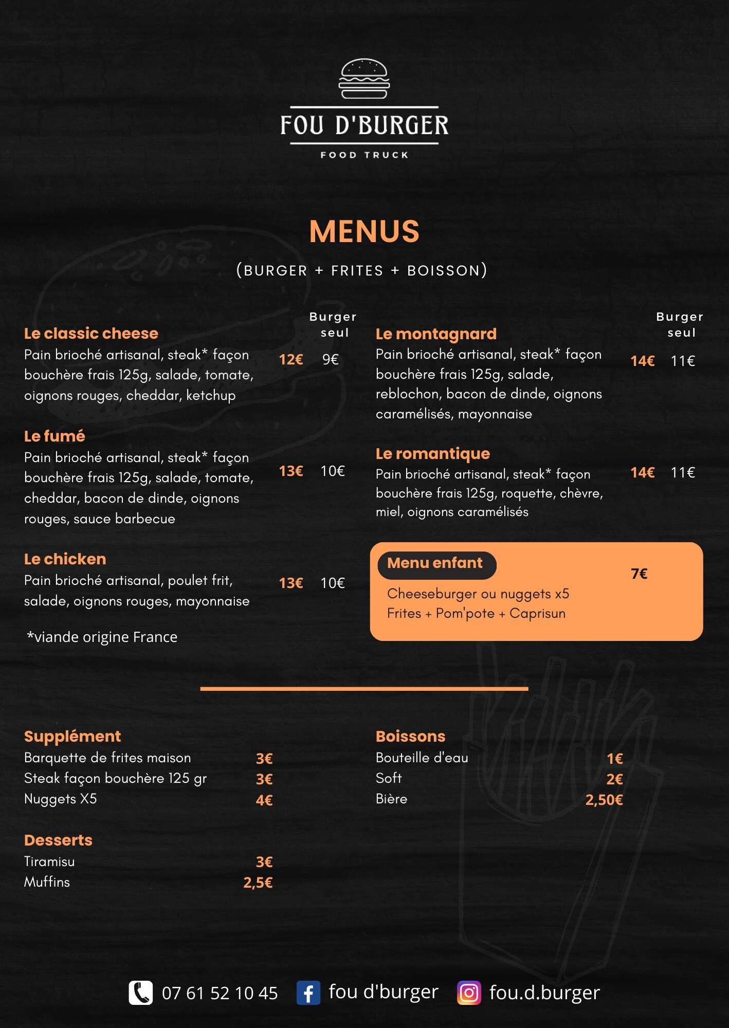  menu food truck 