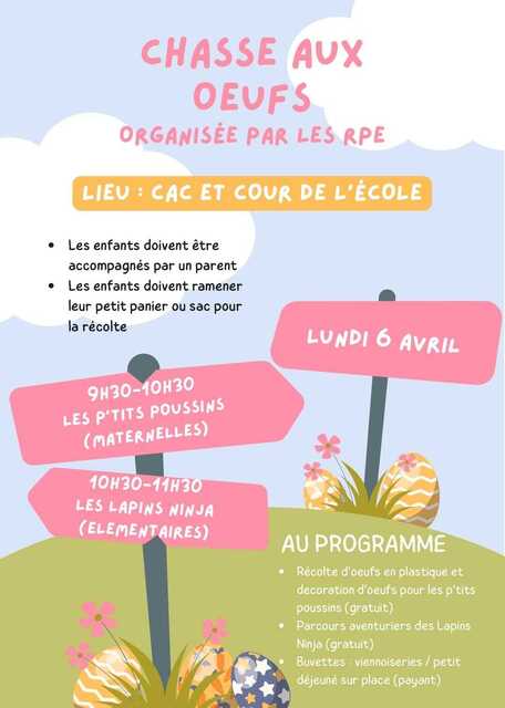 Chasse aux oeufs rpe