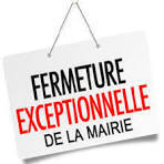 Fermeture de la mairie
