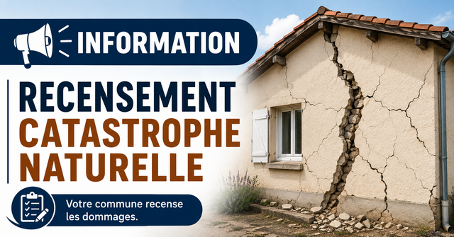 Image recensement catastrophe naturelle