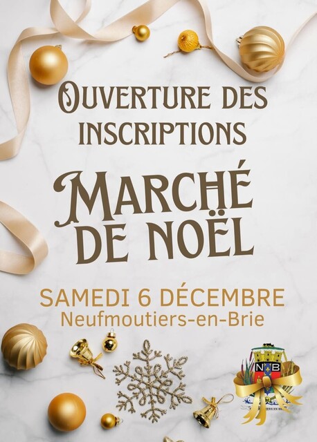 Inscription marché de Noël