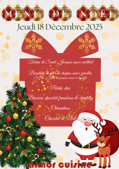 Menu Noël Sans viande