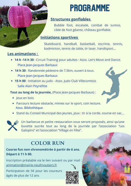 Programme - Fête du sport