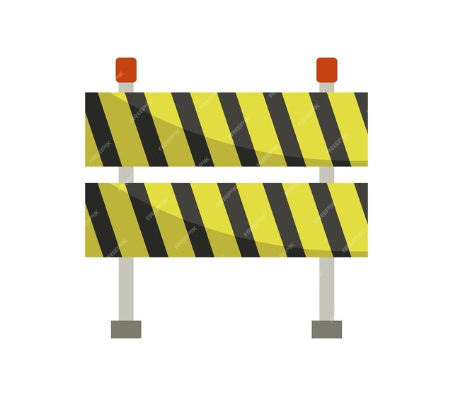 Route barrée travaux